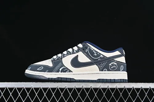 All Categories Nk SB Dunk Series Nk SB Dunk Low High-end Customized Low-top Shoes Nike SB Dunk Low Navy Grimace Cashew Flower Anniversary High-end Customized Low-top Casual Shoes KK1333-046